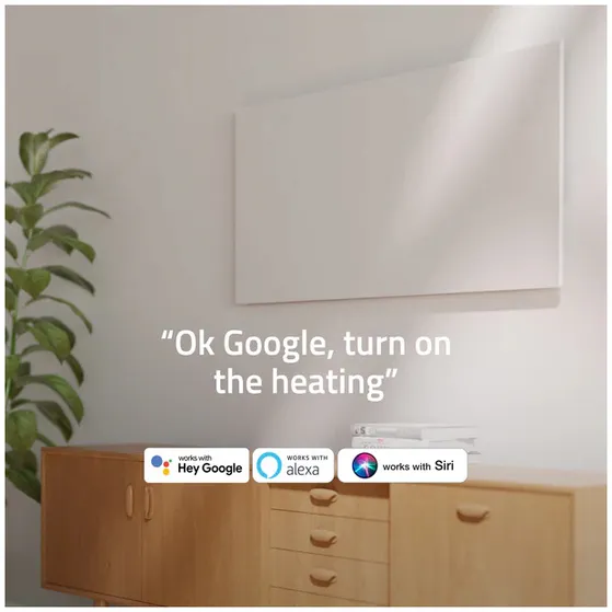 Hombli Smart Infrared Panel Heater - 700W Metaal