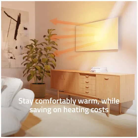 Hombli Smart Infrared Panel Heater - 700W Metaal