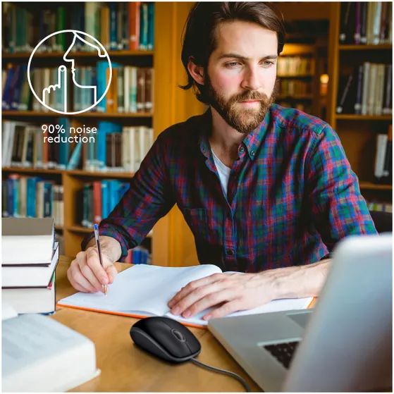 Logitech B110 Silent Zwart