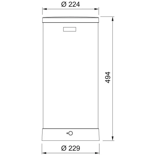 Franke Maris Touch Zwart 7L