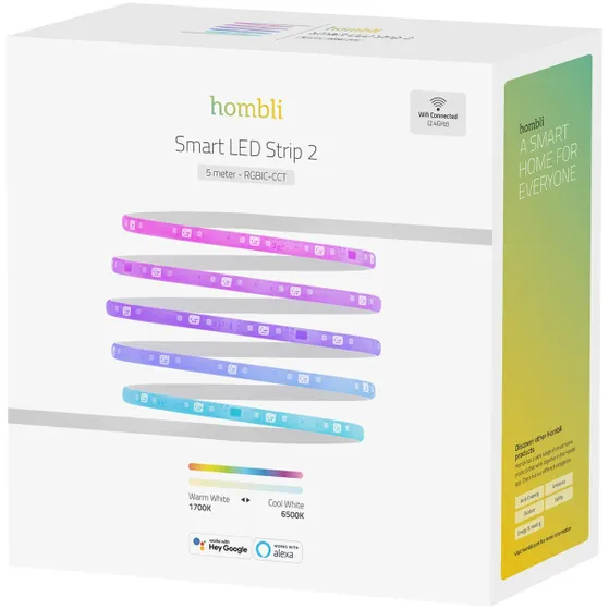 Hombli Smart LED Strip 2 - 5m RGBIC+CCT