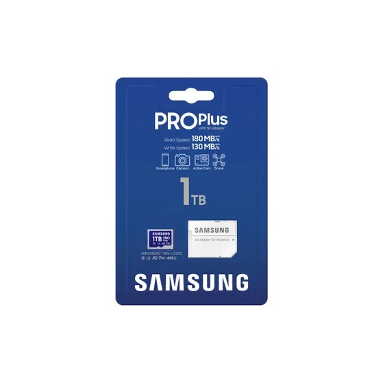 Samsung Pro Plus microSDXC 1TB + SD-adapter