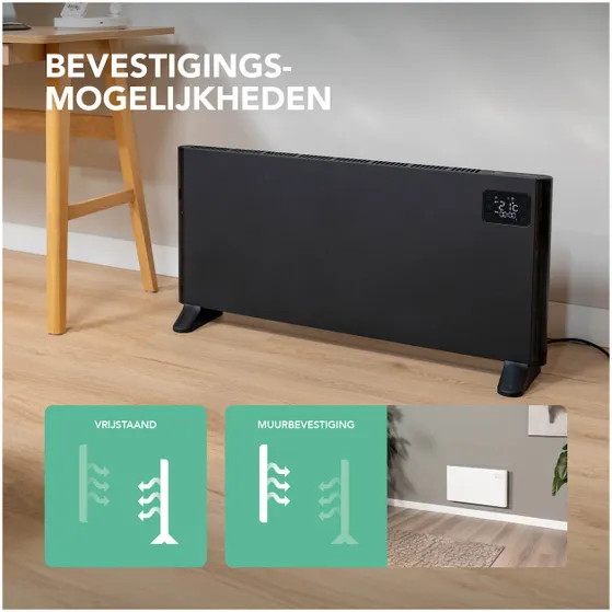 Eurom Alutherm 1000 WiFi Zwart
