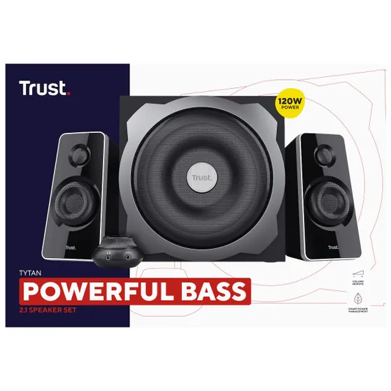 Trust Tytan 2.1 Subwoofer Speaker Set - black Zwart