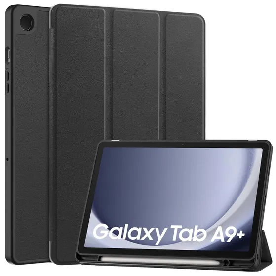 Accezz Trifold Bookcase Samsung Galaxy Tab A9 Plus Zwart