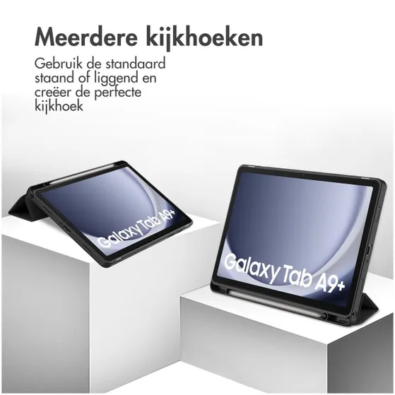 Accezz Trifold Bookcase Samsung Galaxy Tab A9 Plus Zwart