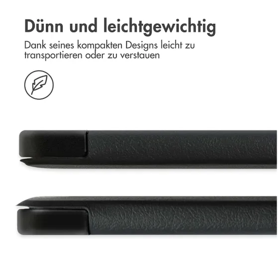 Accezz Trifold Bookcase Samsung Galaxy Tab A9 Zwart