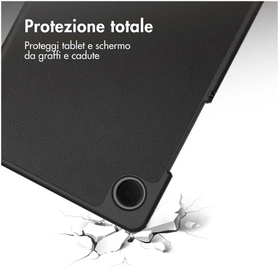 Accezz Trifold Bookcase Samsung Galaxy Tab A9 Zwart
