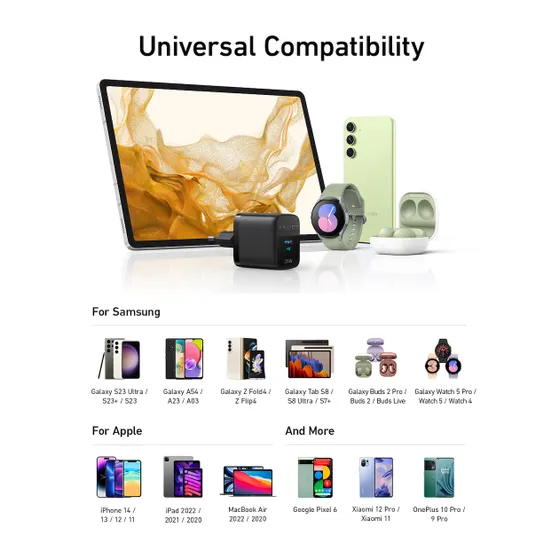 Anker 312 25W Charging for Samsung