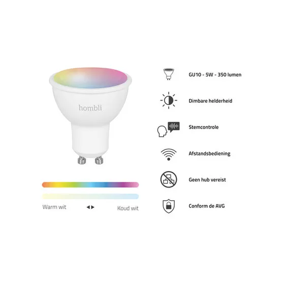 Hombli Smart Spot (5W) RGB+CCT Promo Pack V2