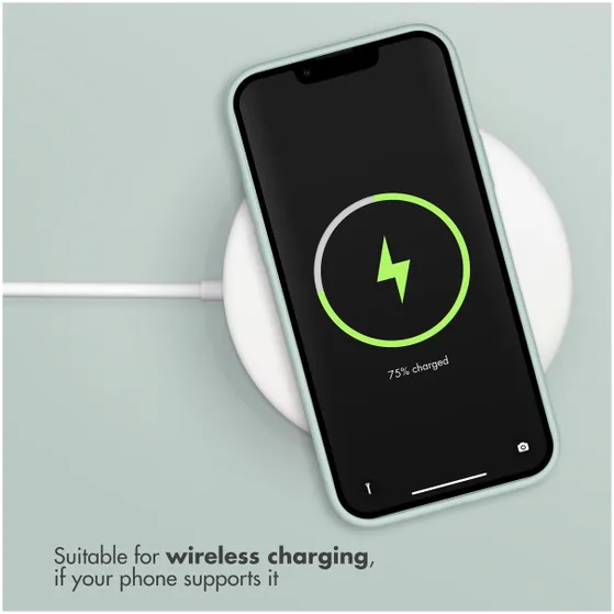 Accezz Liquid Silicone voor Apple iPhone 12 (Pro) Blauw