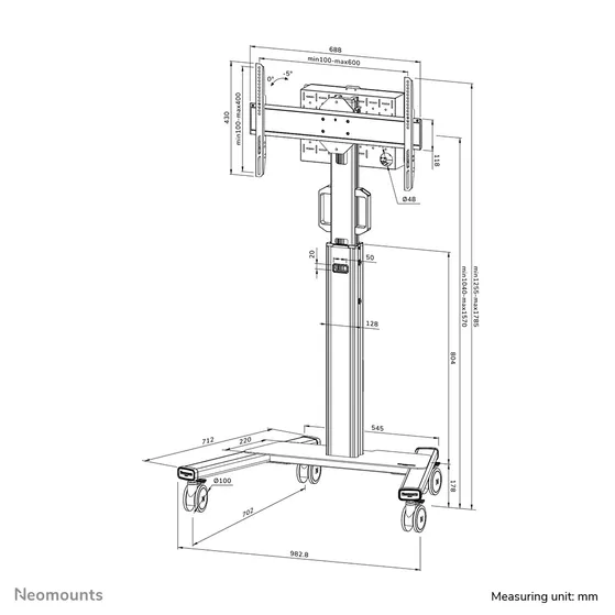 Neomounts FL50S-825WH1 Wit