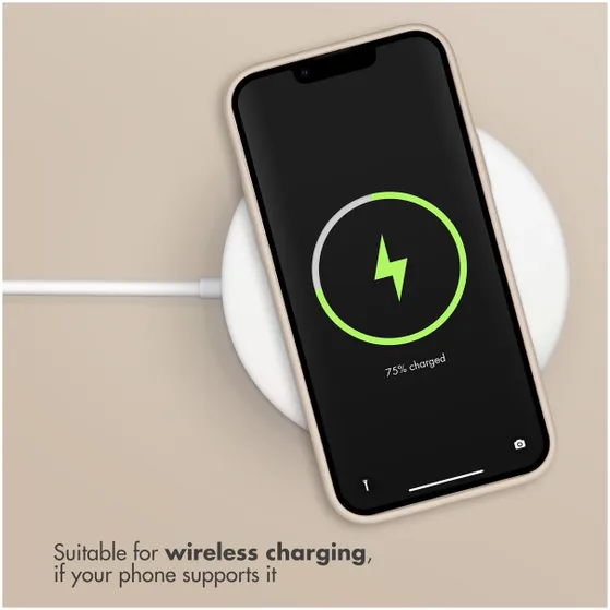 Accezz Liquid Silicone voor Apple iPhone 12 (Pro) Bruin