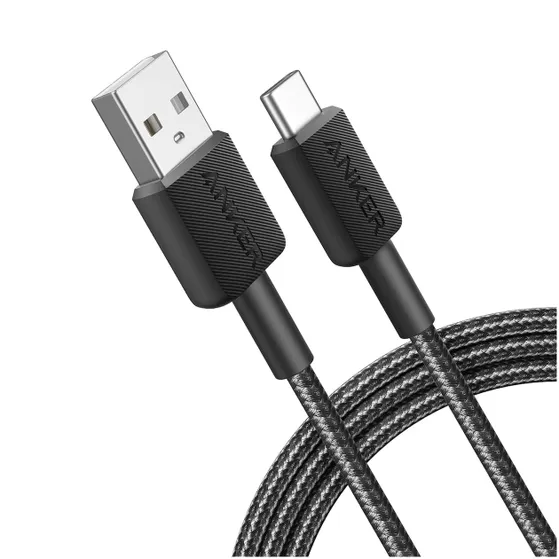 Anker 322 USB-A to USB-C Cable Nylon 0.9M Zwart