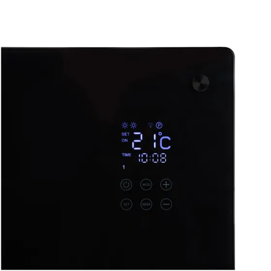 Eurom Alutherm Sani Verre 800 WiFi Zwart