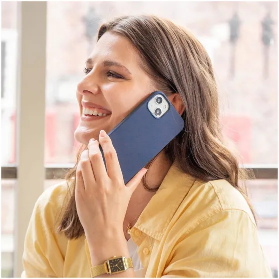 Accezz Liquid Silicone voor Apple iPhone 12 (Pro) Donkerblauw