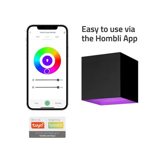 Hombli Smart Wall Light Zwart