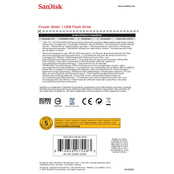 SanDisk Cruzer Glide 64GB