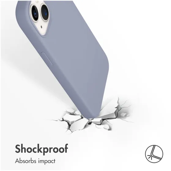 Accezz Liquid Silicone voor Apple iPhone 13 Paars