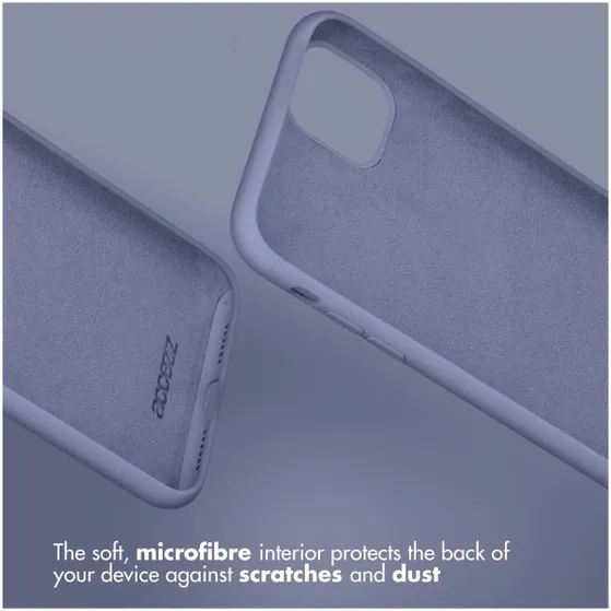 Accezz Liquid Silicone voor Apple iPhone 13 Paars