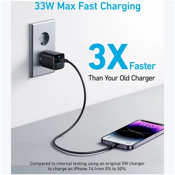 Anker 60W 10-Port Desktop Charger Zwart