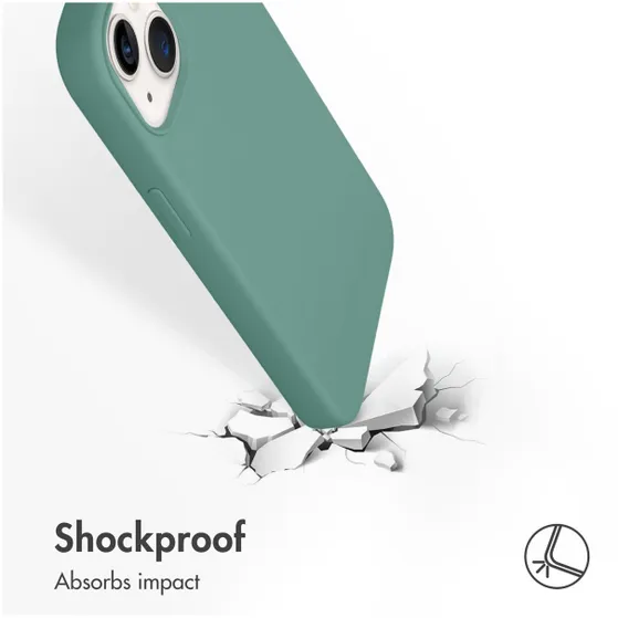 Accezz Liquid Silicone voor Apple iPhone 13 Groen