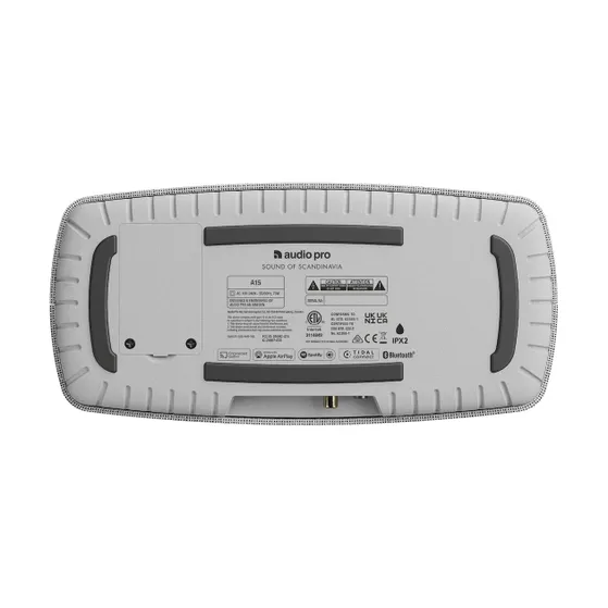 Audio Pro A15 Draagbare Smart Multiroom Lichtgrijs