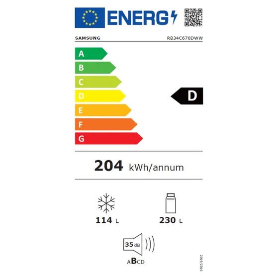 Samsung RB34C670DWW/EF