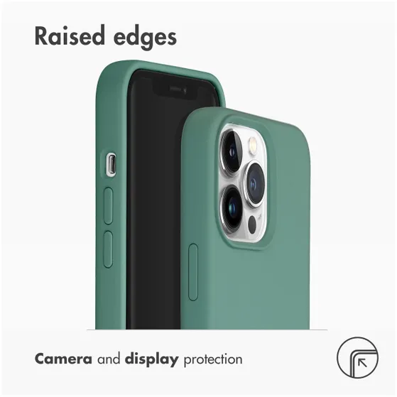 Accezz Liquid Silicone voor Apple iPhone 13 Pro Groen