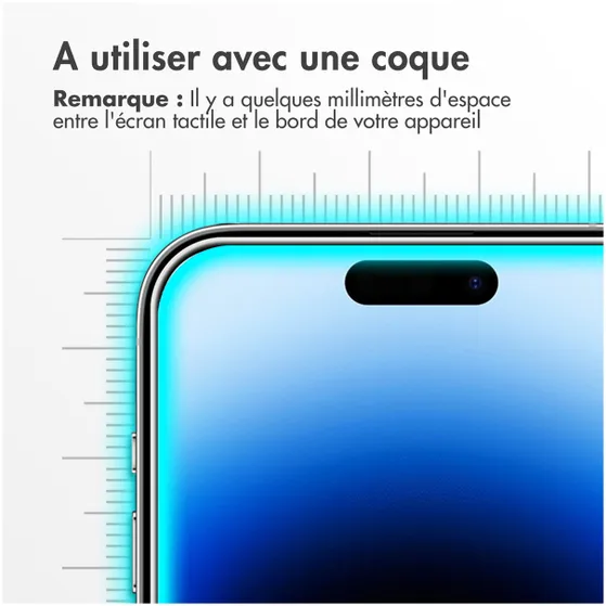 Accezz Gehard Glas Screenprotector iPhone 15 / 15 Pro Transparant