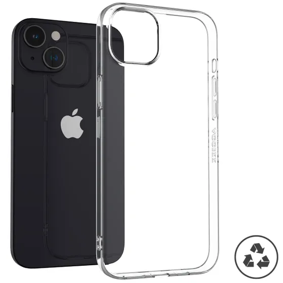 Accezz 100% Recycled Clear Backcover iPhone 15 Plus Transparant