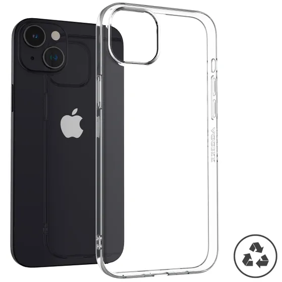 Accezz 100% Recycled Clear Backcover iPhone 15 Plus Transparant