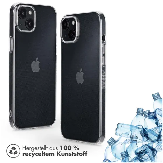 Accezz 100% Recycled Clear Backcover iPhone 15 Plus Transparant