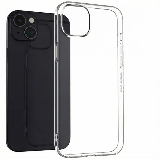 Accezz 100% Recycled Clear Backcover iPhone 15 Plus Transparant