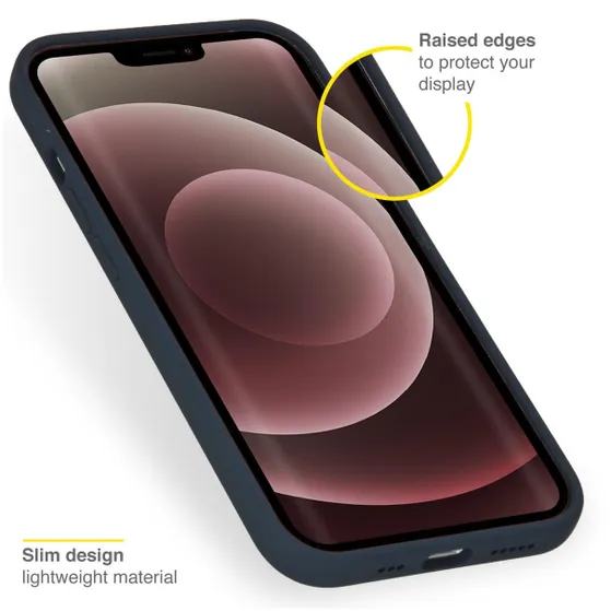 Accezz Liquid Silicone voor Apple iPhone 13 Pro Max Donkerblauw