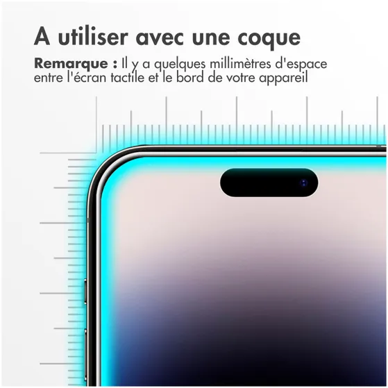 Accezz Gehard Glas Screenprotector iPhone 15 Plus / 15 Pro Max Transparant