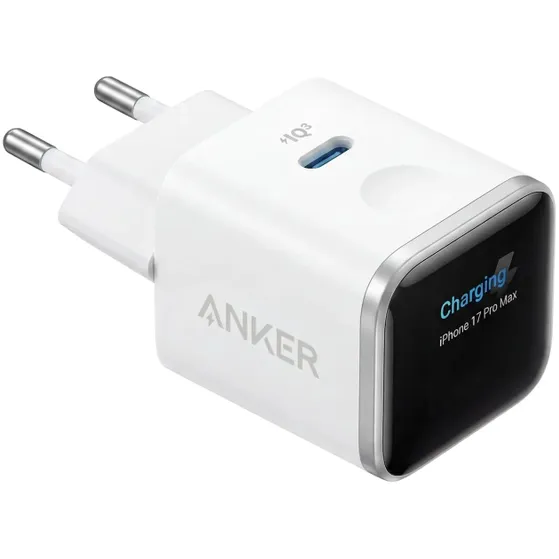 Anker Nano Charger (45W Smart Display 180 Foldable) Wit