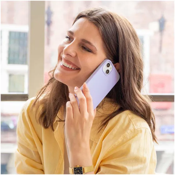 Accezz Liquid Silicone voor Apple iPhone 13 Pro Max Paars