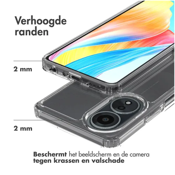 Accezz Xtreme Impact Backcover Oppo A58 Transparant