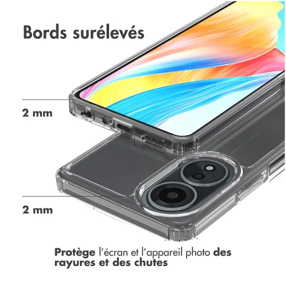 Accezz Xtreme Impact Backcover Oppo A58 Transparant