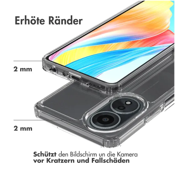 Accezz Xtreme Impact Backcover Oppo A58 Transparant