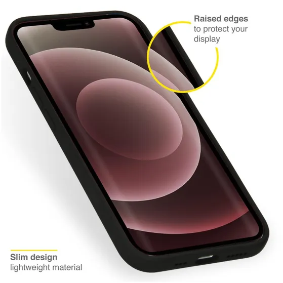 Accezz Liquid Silicone voor Apple iPhone 13 Pro Max Zwart