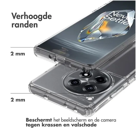 Accezz Xtreme Impact Backcover OnePlus 12R Transparant