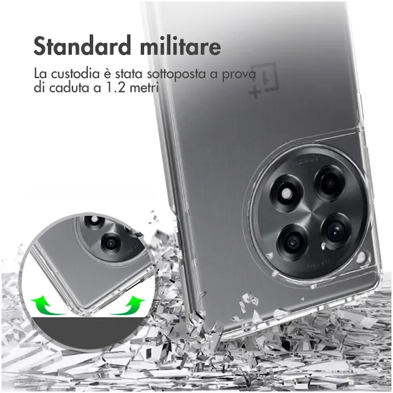 Accezz Xtreme Impact Backcover OnePlus 12R Transparant