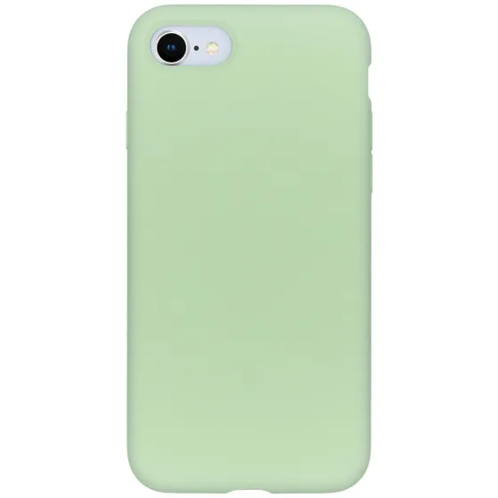 Accezz Liquid Silicone voor Apple iPhone SE (2022 / 2020) / 8 / 7 Lichtgroen