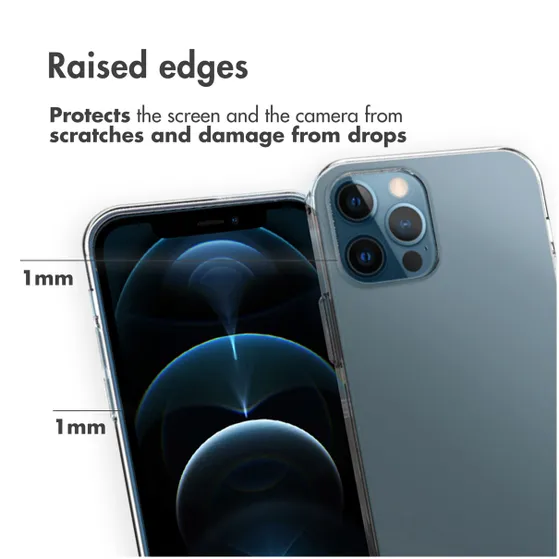 Accezz Clear Backcover iPhone 12 Pro Max Transparant