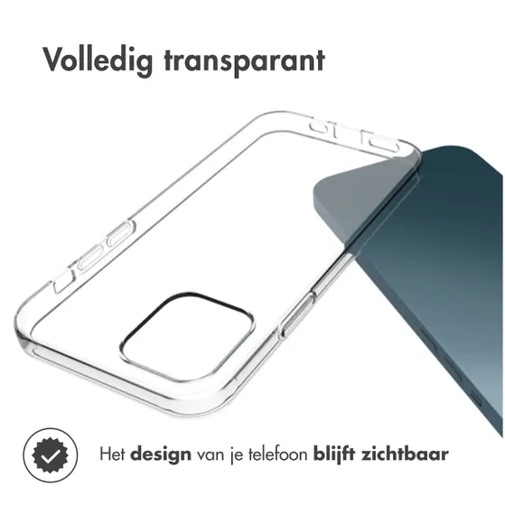 Accezz Clear Backcover iPhone 12 Pro Max Transparant
