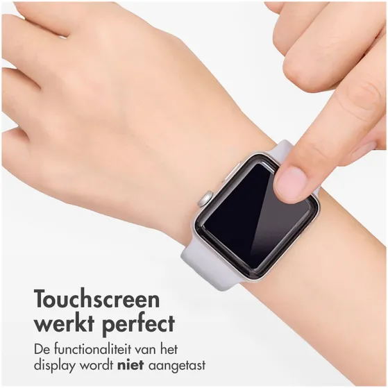 Accezz Screenprotector met applicator Apple Watch Series 10 - 42 mm Transparant