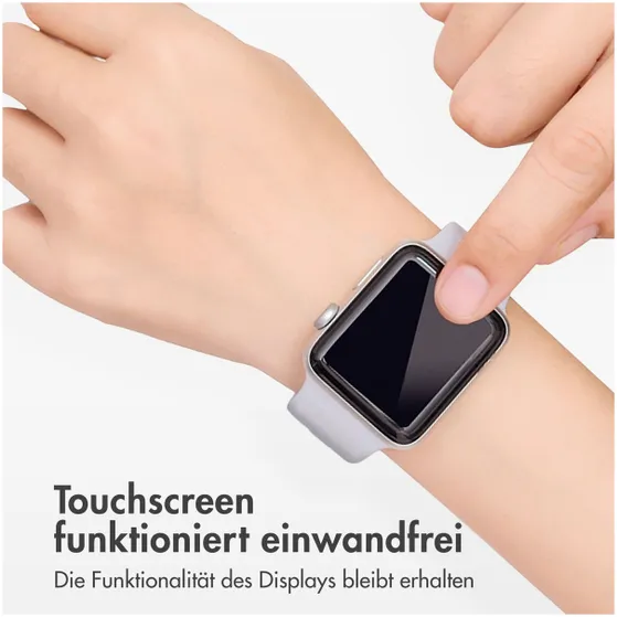 Accezz Screenprotector met applicator Apple Watch Series 10 - 42 mm Transparant