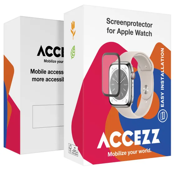 Accezz Screenprotector met applicator Apple Watch Series 10 - 46 mm Transparant